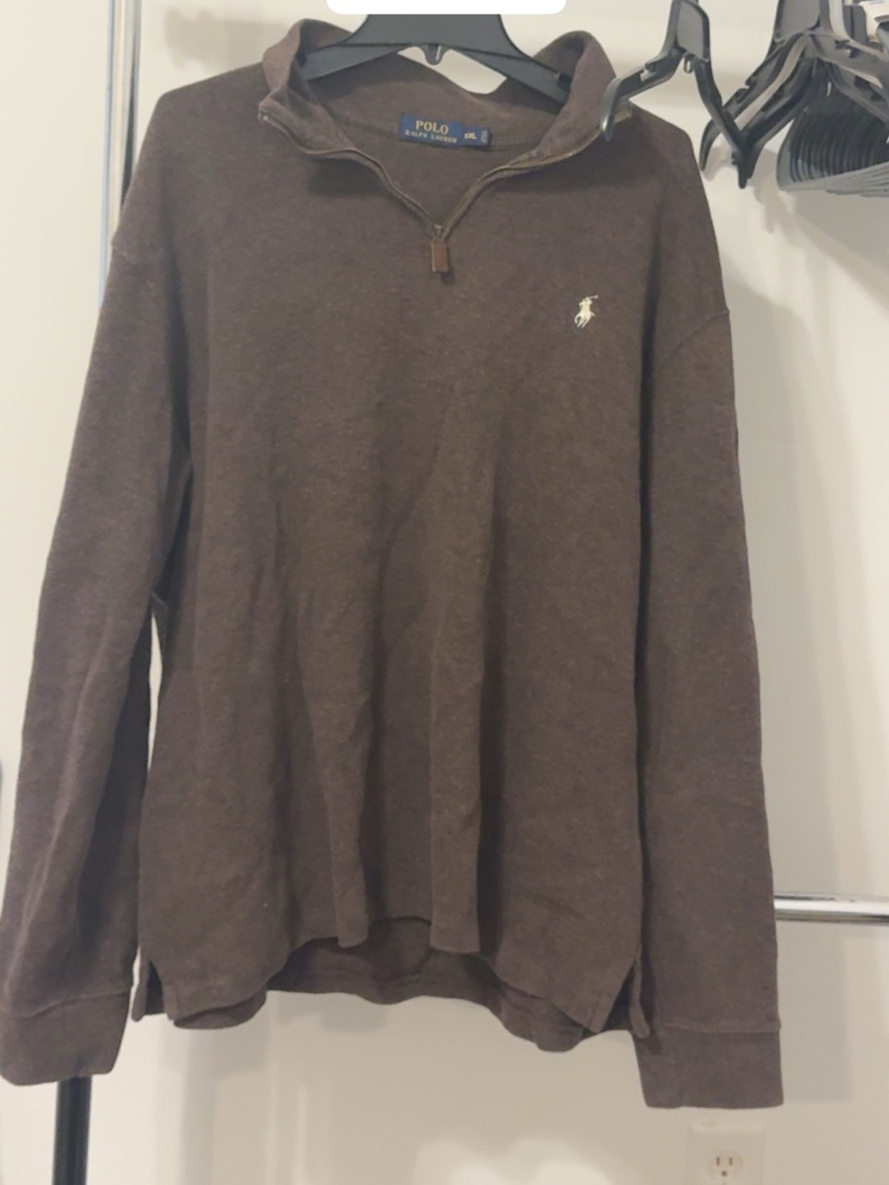 Polo Ralph Lauren Brown Quarter-Zip Pullover
